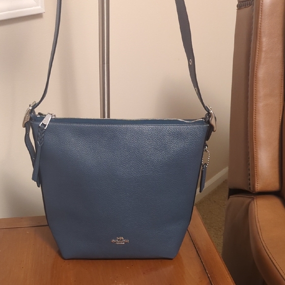 Coach Handbags - New Coach Val Purse deep blue color shoulder or crossbody bag